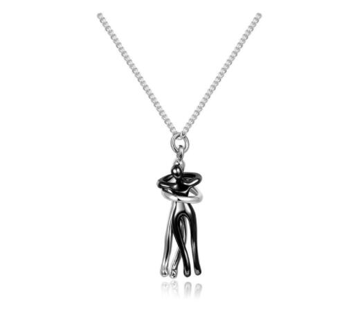 Love Hug Necklace  Unisex Couple Clavicle Chain for Men & Women